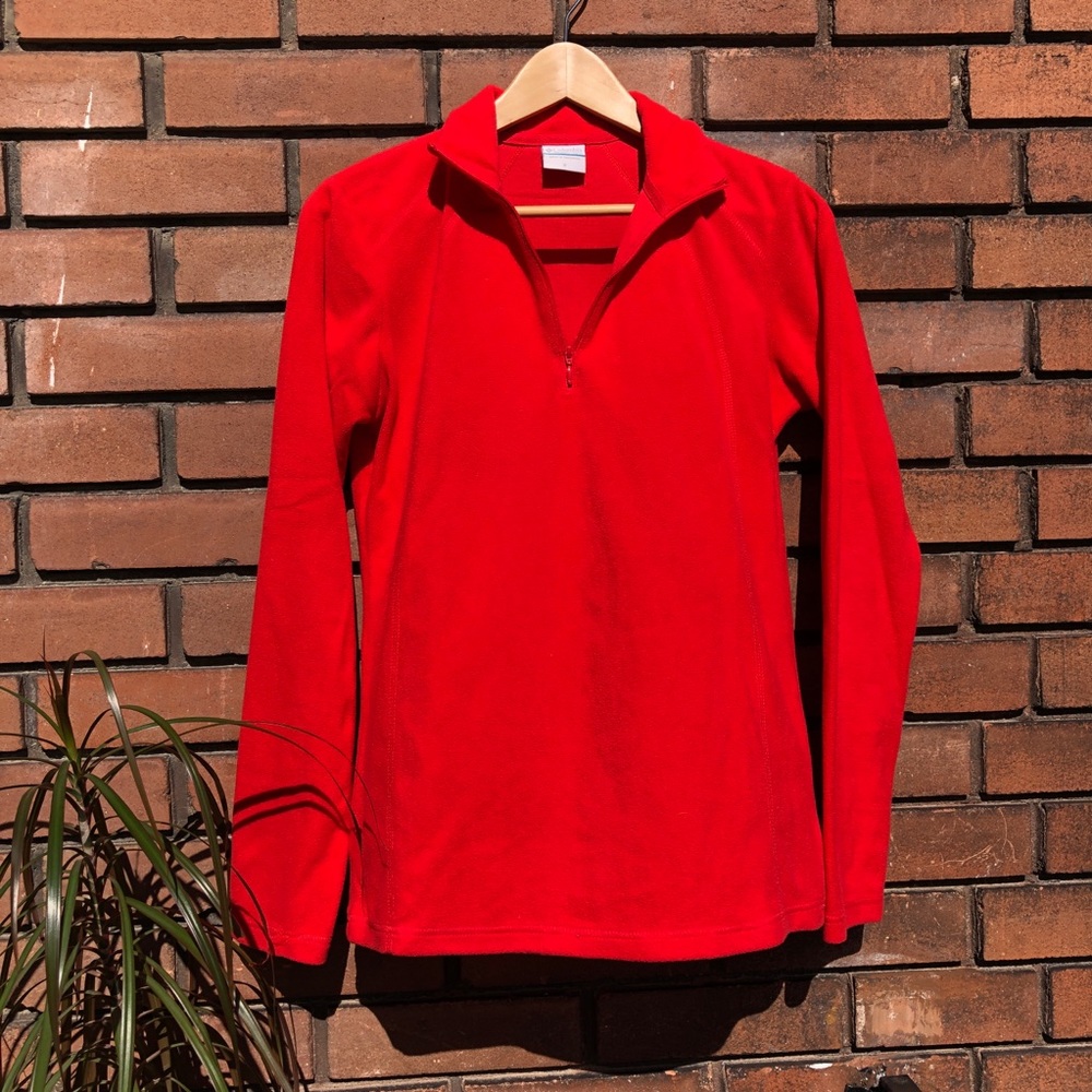 COLUMBIA  Long Sleeve Fleece Pullover (half zip)